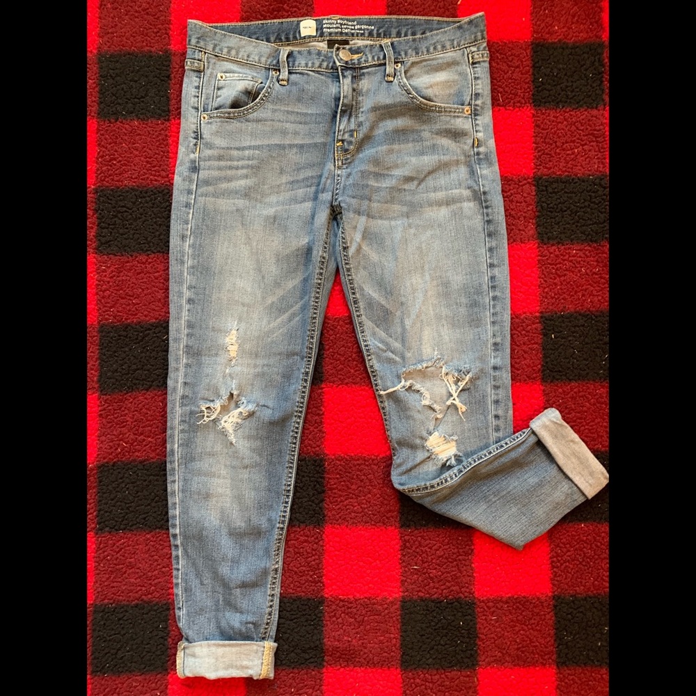Mossimo Skinny Ripped Boyfriend Jeans